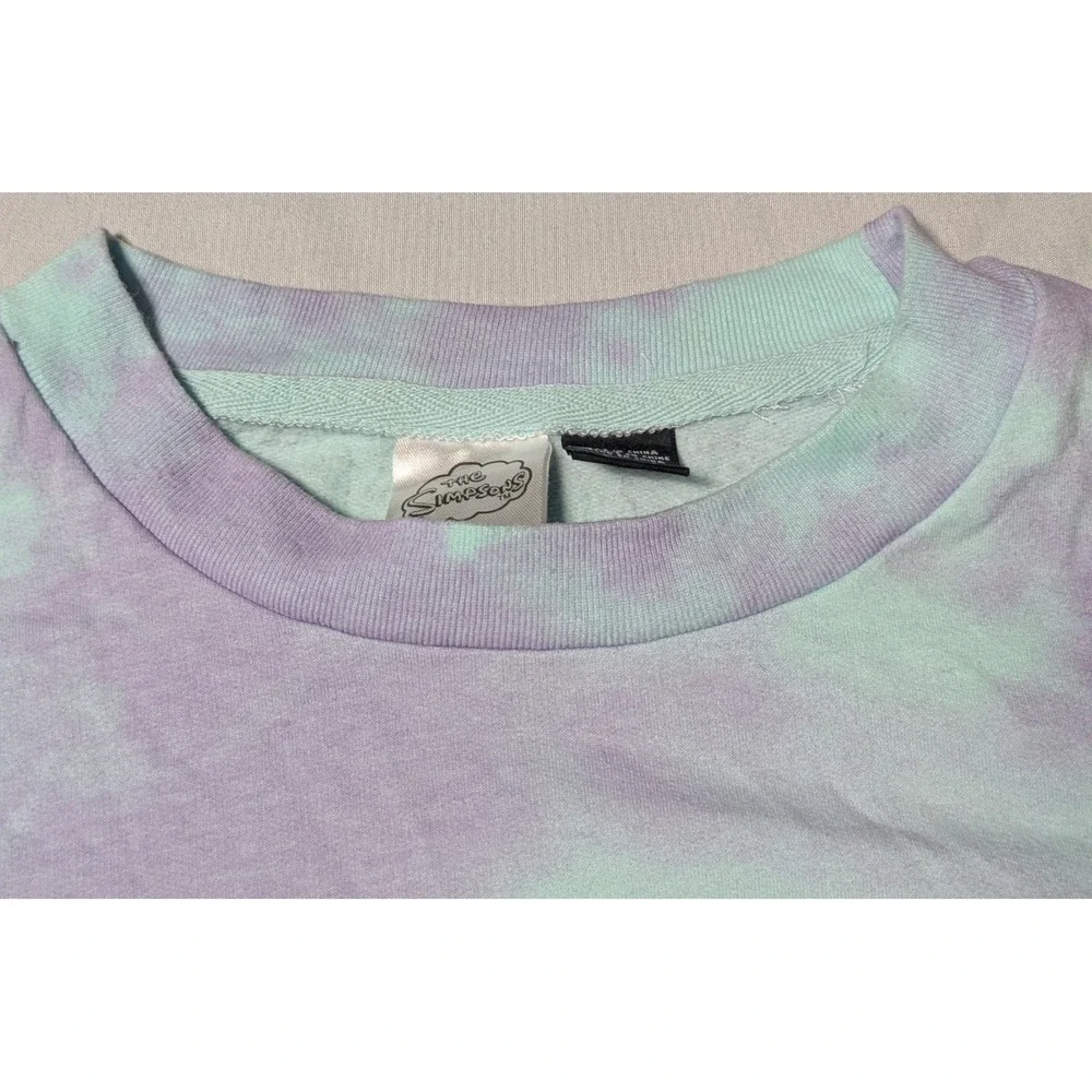 Bart Simpson Slurpee Brain Freeze Tie Dye Lightweight Sweatshirt - Adult‎ Small